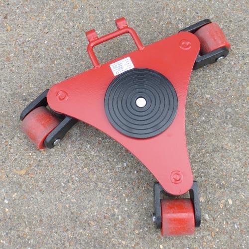 2 Ton Rotating Roller Machine Skate Top View