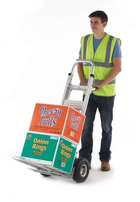 3 in 1 Aluminium Sack Truck - In Use