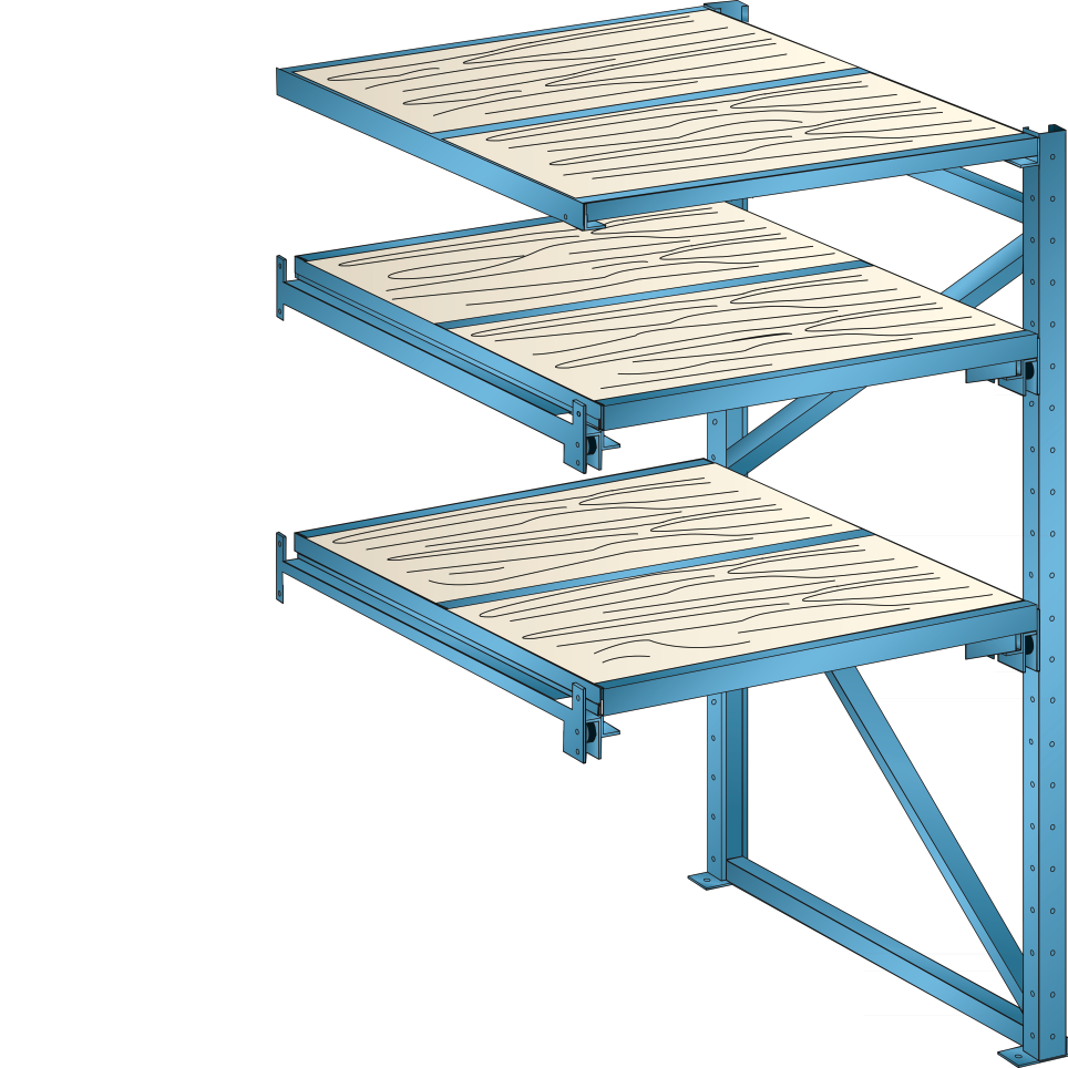 H.D. Pull Out Shelving