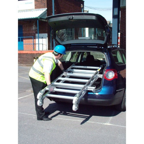 Alpine Tower Folded in Car