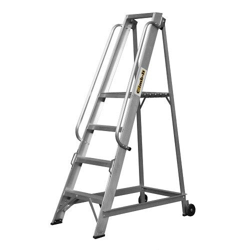 Aluminium Warehouse Steps with Four Treads