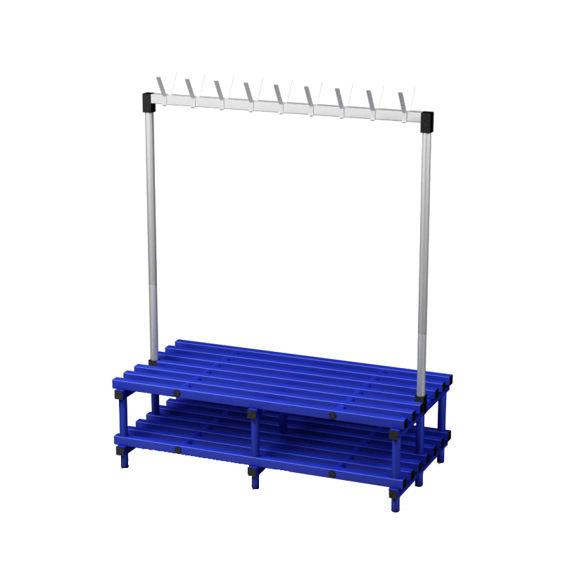 Plastic Cloakroom Equipment - Double Coat Bench