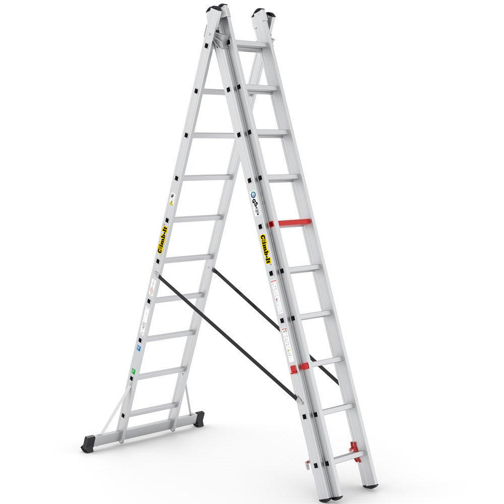 Combi Stepladders – 3-Way Aluminium Combination Ladder