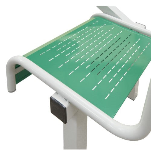 Close up of Steel Green Seat