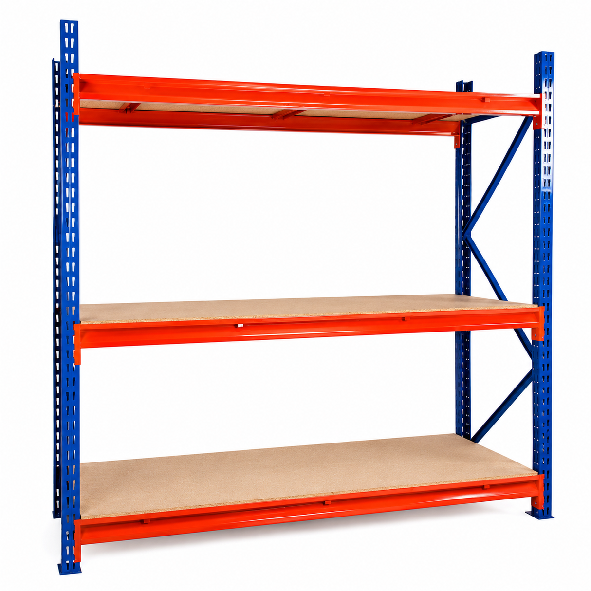 Longspan Heavy Duty Racking Starter Bays - Chipboard Decking - 1984Hmm Frames