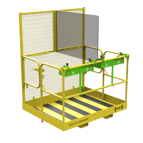 Forklift Safety Cage with Divider