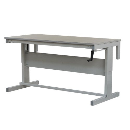 Height Adjustable Workbench with Linoleum Worktop