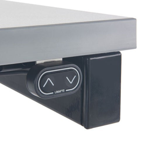 Height adjustability button for electric height adjustable workbench