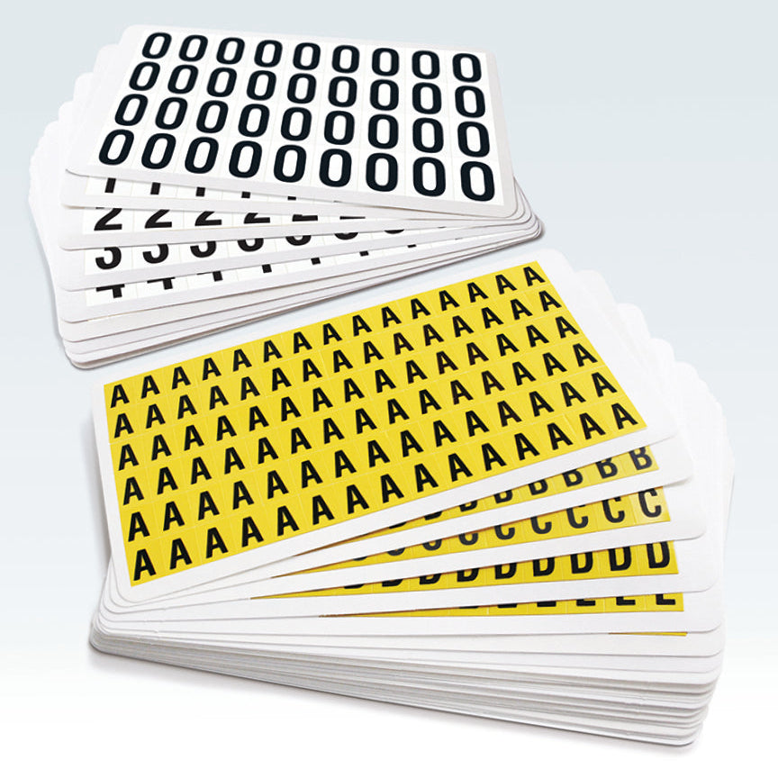Numbers & Letters - Self-adhesive vinyl label