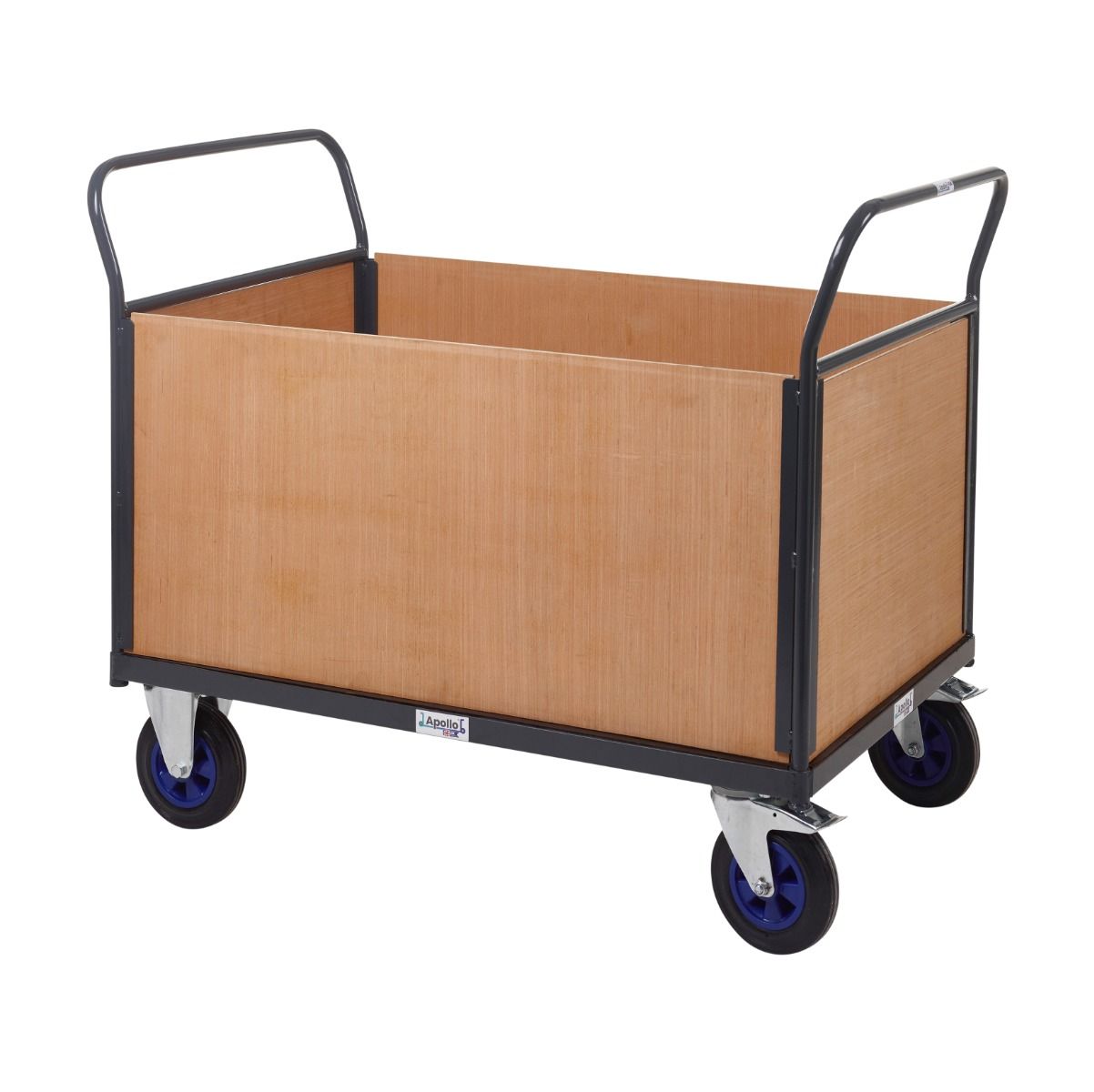 Heavy Duty Platform Trolley with Timber Sides