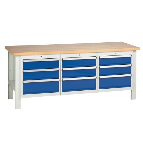 Workbench with 9 Drawers