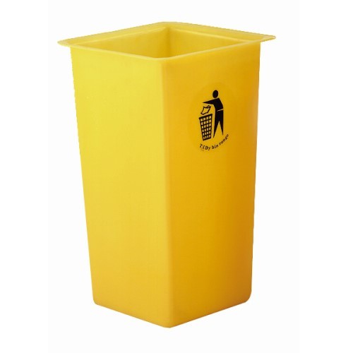 Open Top Yellow Litter Bin