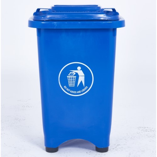 50 Litre Bin with Feet - Blue