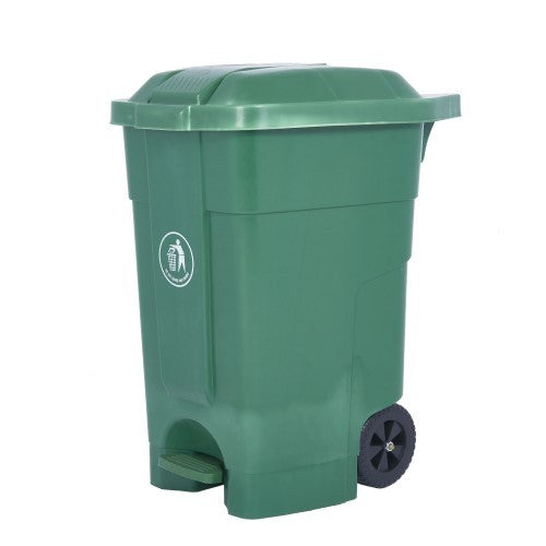 Green Pedal Bin - Side View