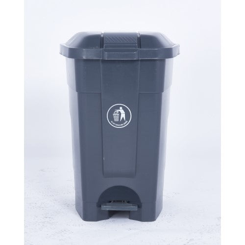 Grey Pedal Bin - Front View