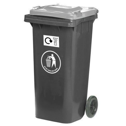 Wheelie Bin with Light Grey Lid