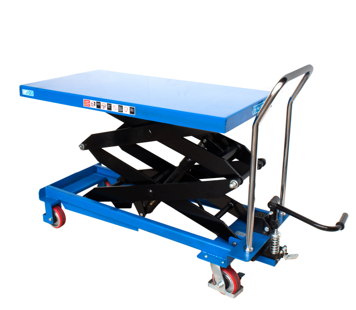 Scissor Lift Tables - Single Scissor Pump Operated Lift Tables