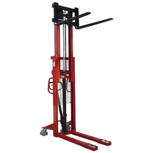 Manual Pallet Stacker with Adjustable Forks