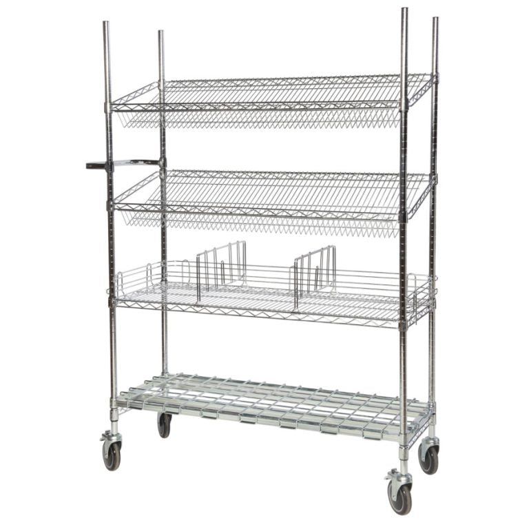 Chrome Order Picking Trolleys