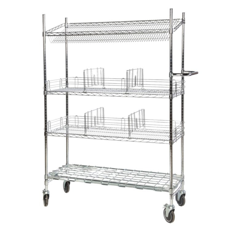 Chrome Order Picking Trolleys