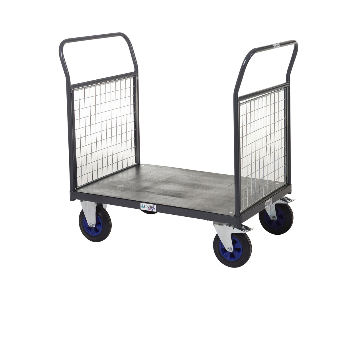 Heavy Duty Platform Trucks with Zinc Plated Mesh Sides & Ends - 1200x 800 mm Platform Size (Copy)