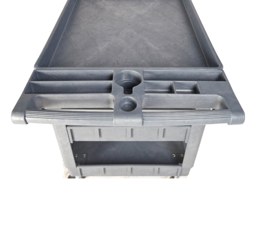 Heavy Duty Plastic Service Trolley With Trays