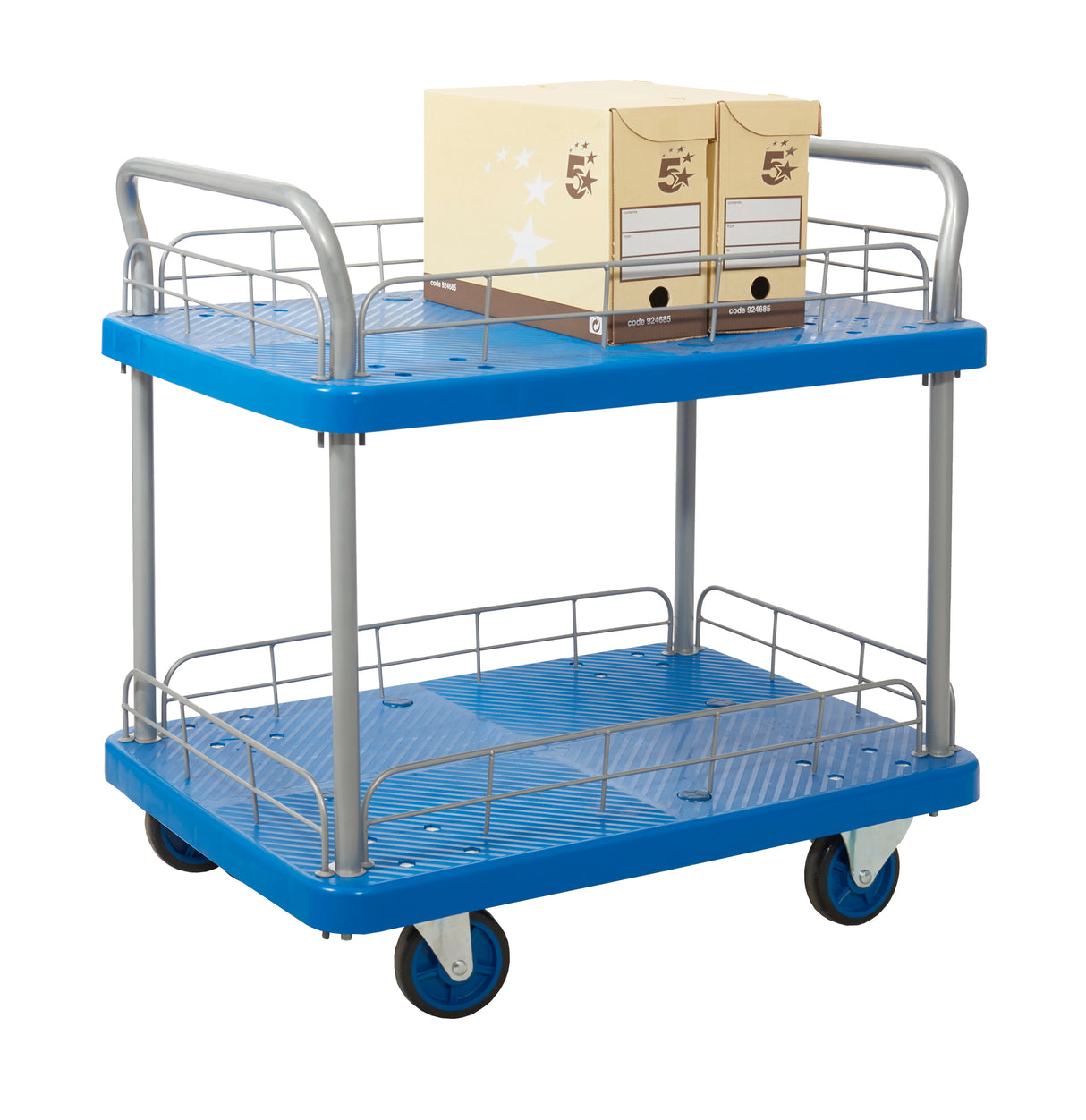 Blue Platform & Shelf Trolleys