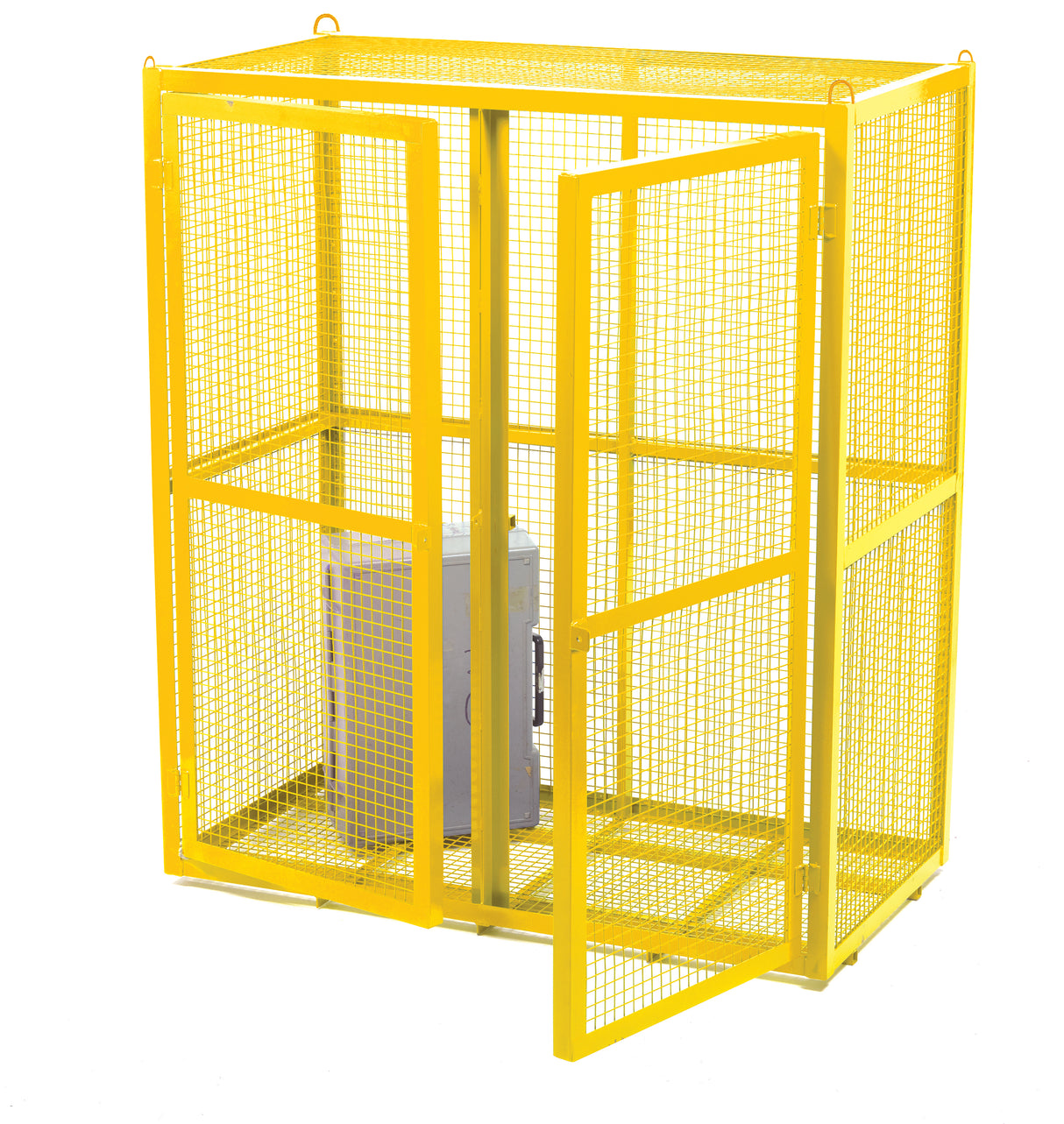 Heavy Duty Security Cages - Powder Coated Yellow