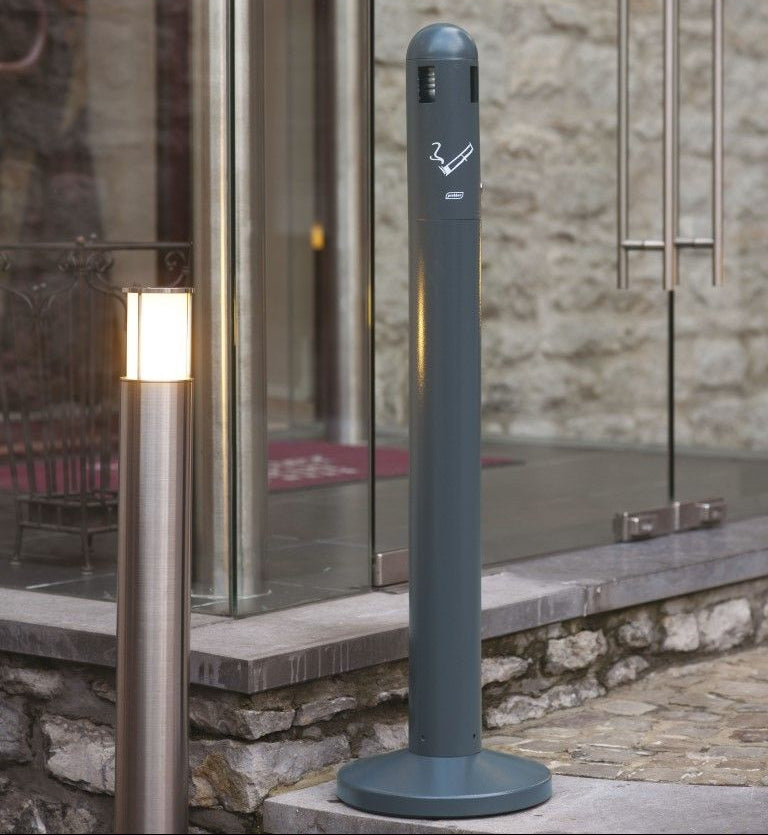 Tubular Steel Floor Mounted Ashtray