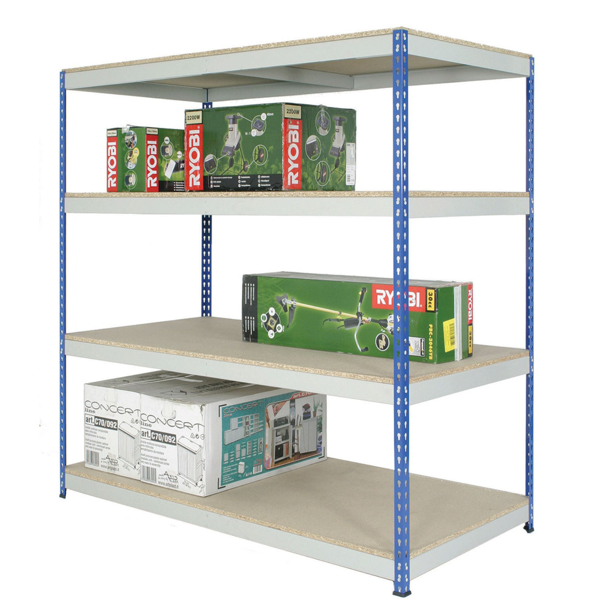 Heavy Duty Rivet Shelving - 400Kg (1830mm to 2440mm Wide)