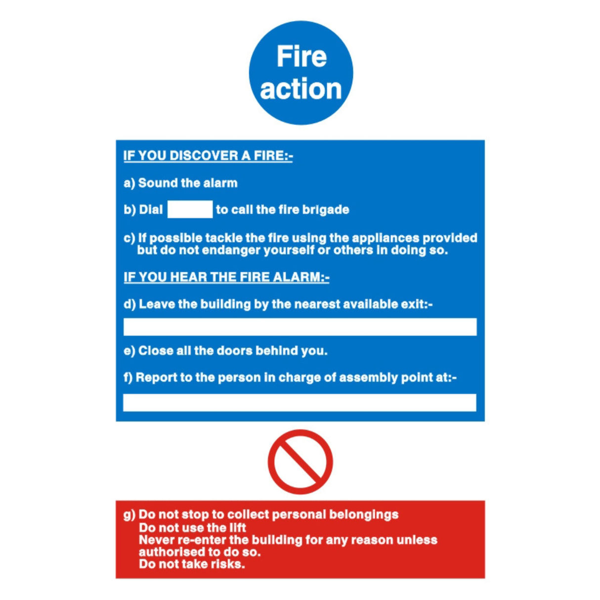 Fire Exit &Emergency Signs