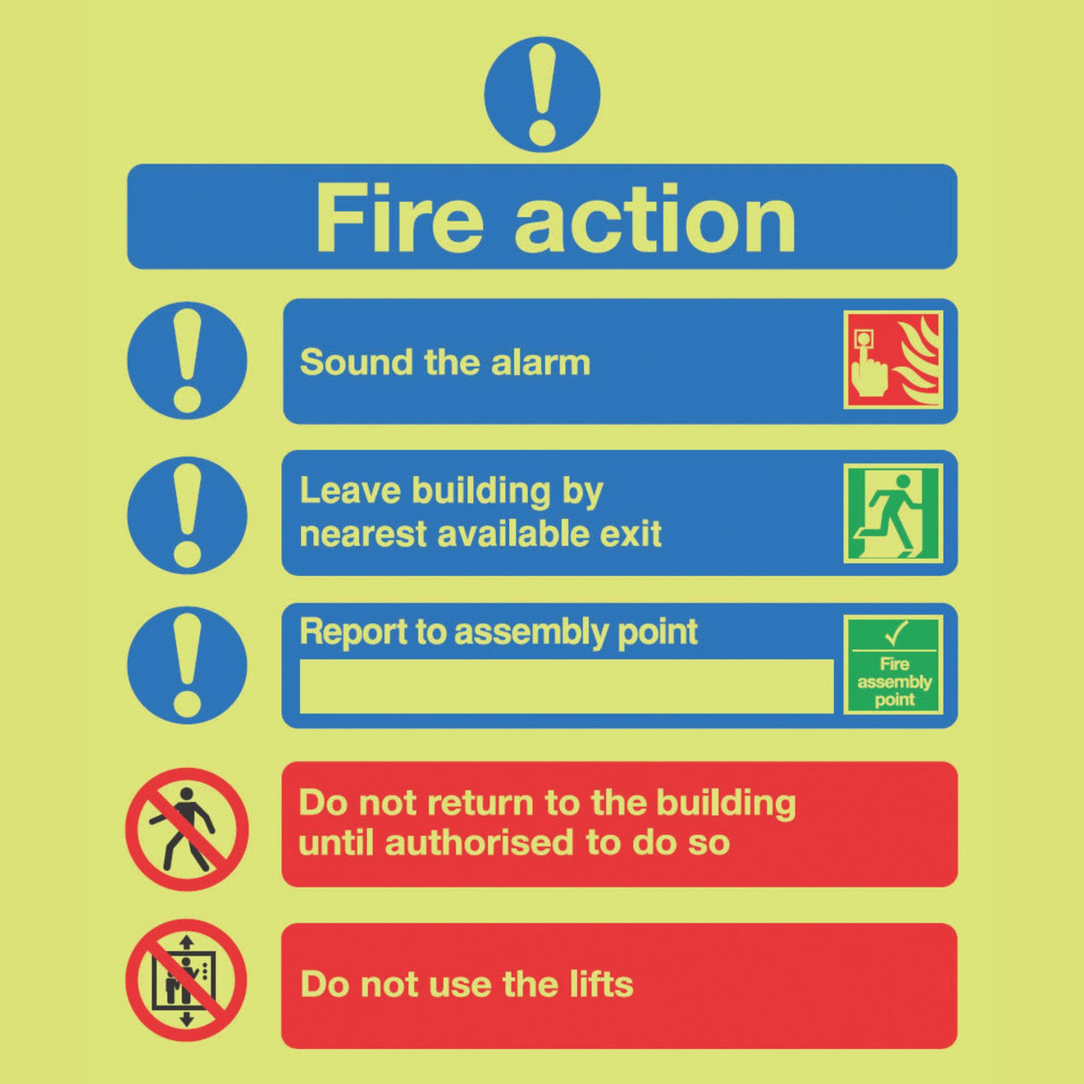 Photoluminescent Signs