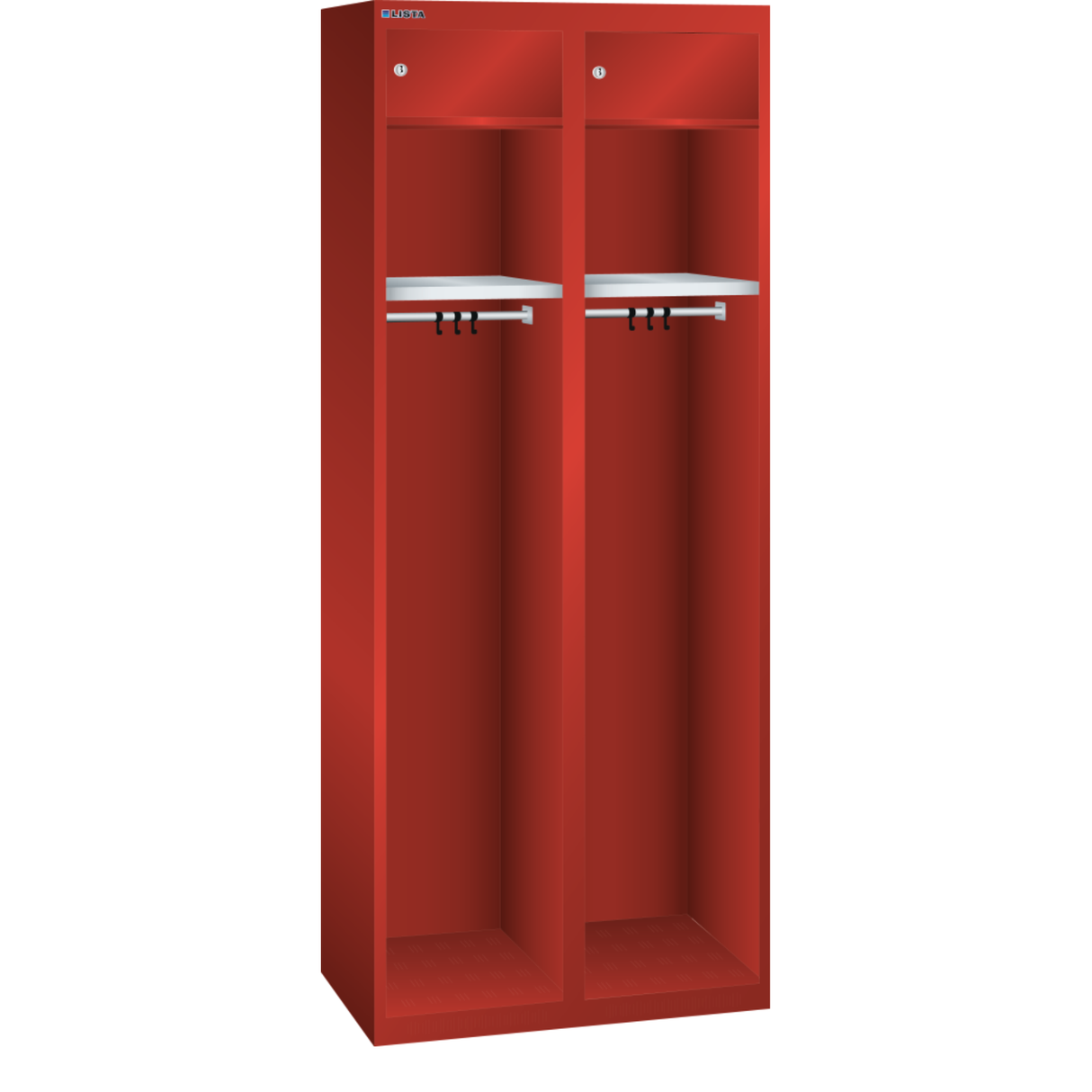 Heavy Duty Workwear Cabinet with Lockable Compartments and Helmet Compartments
