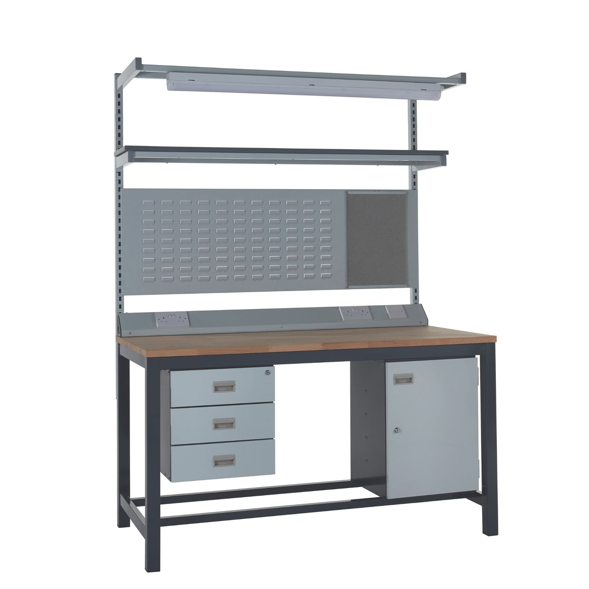 Heavy Duty Workbench Kits with Beech Tops - Kit 7