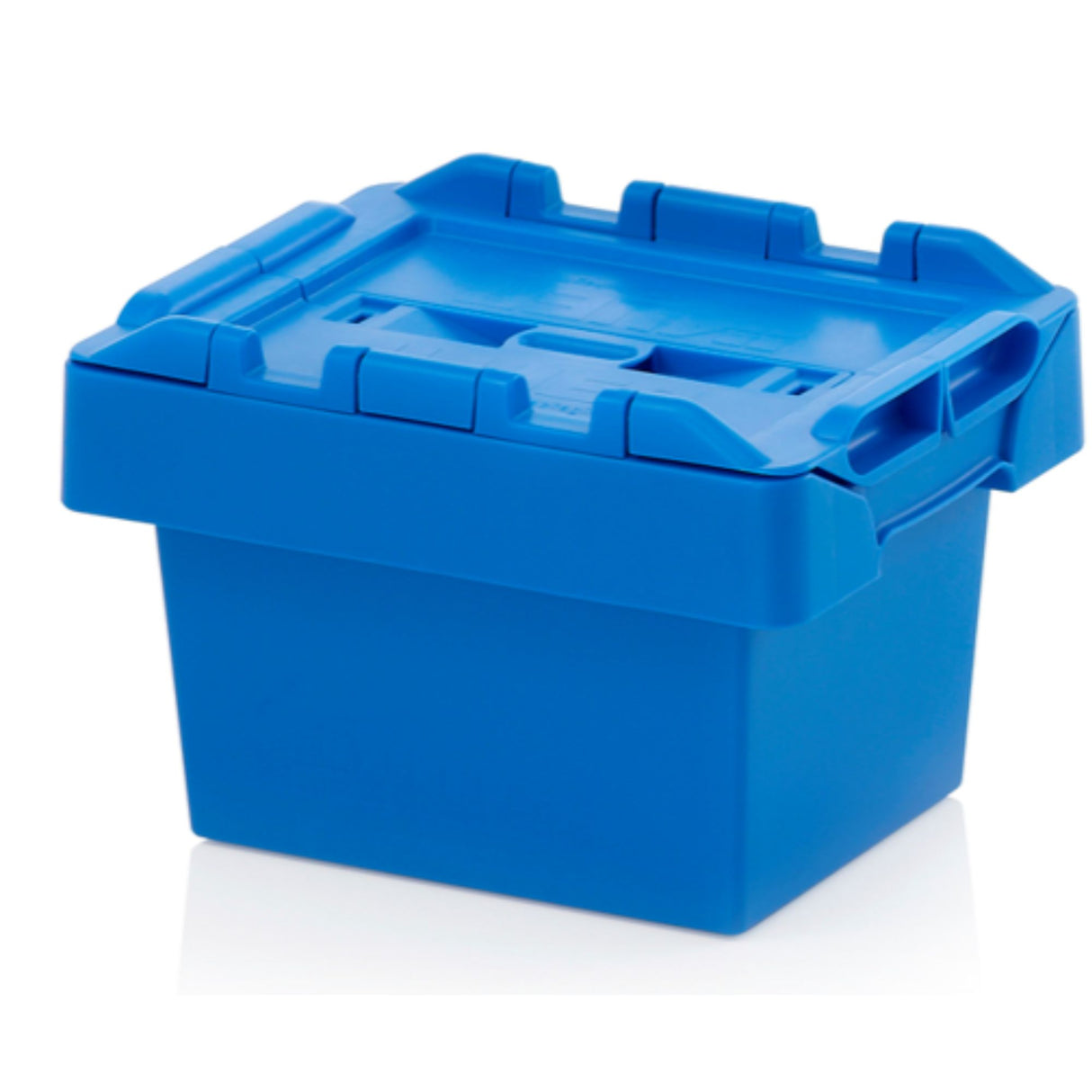 Attached Lid Containers - Blue