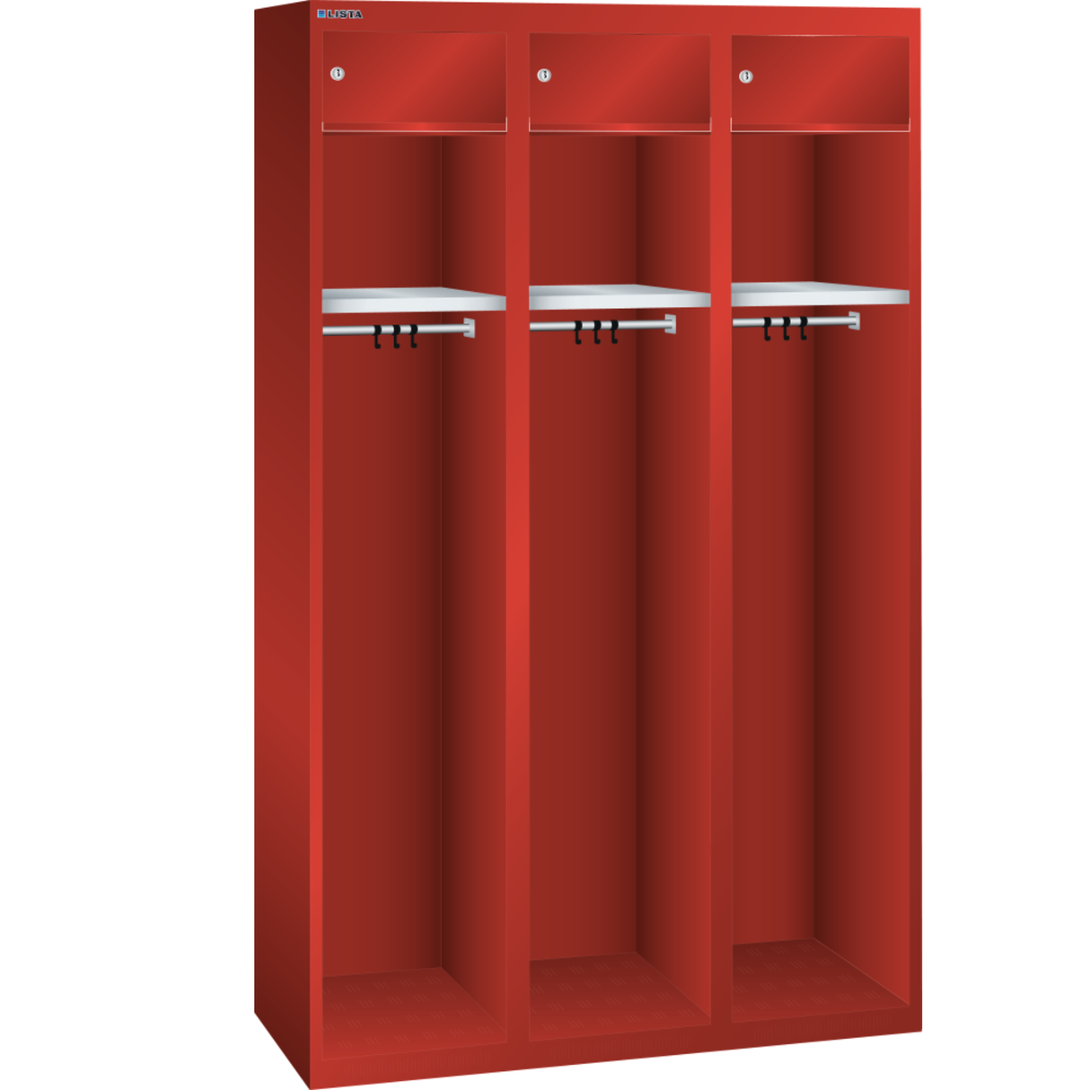 Heavy Duty Workwear Cabinet with Lockable Compartments and Helmet Compartments