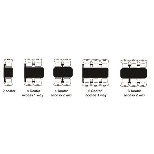 Seating Configurations for Canteen Tables