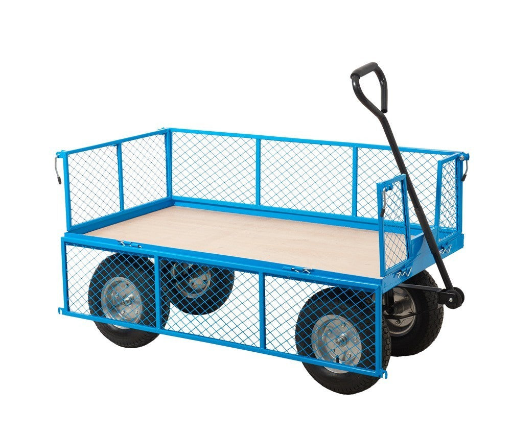 Budget Hand Platform Truck with Mesh Side