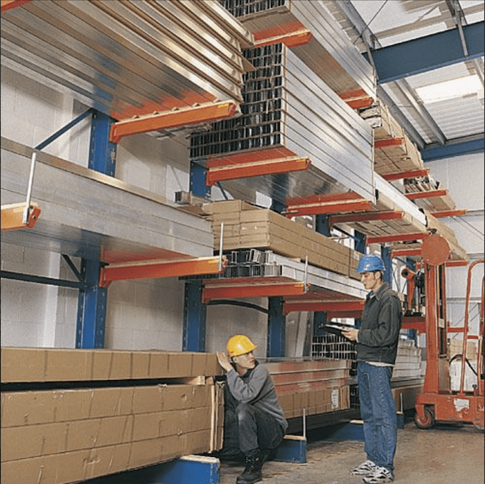 Heavy Duty Cantilever Racking Single Sided Starter Bay