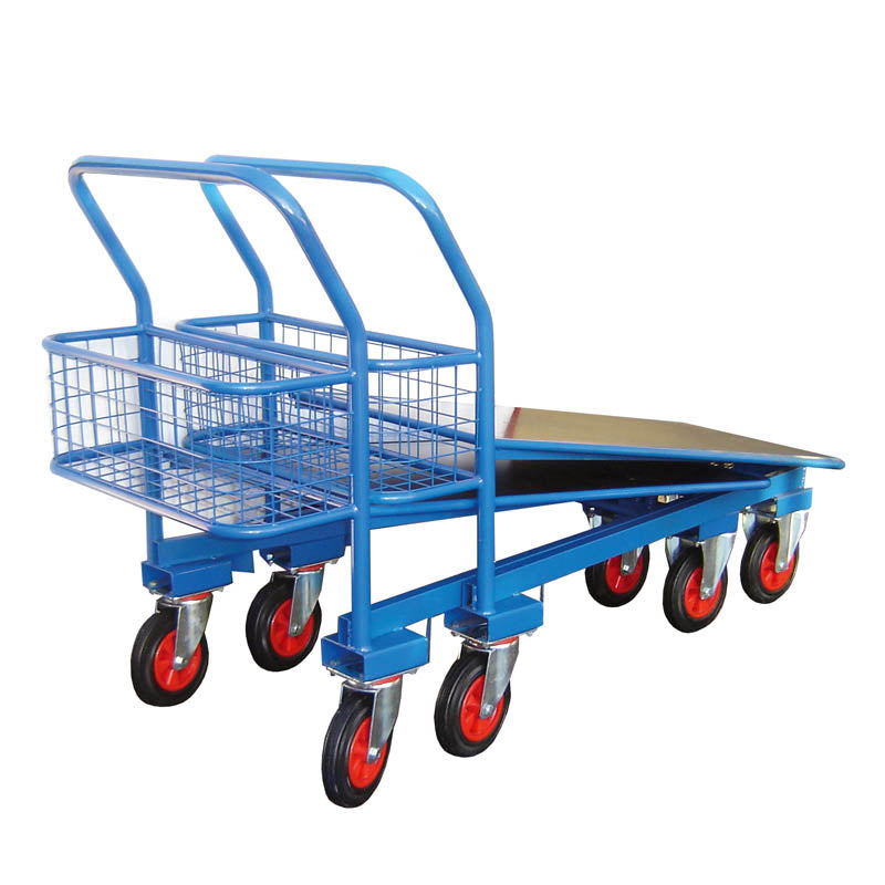 Nesting Cash and Carry Trolley with Basket