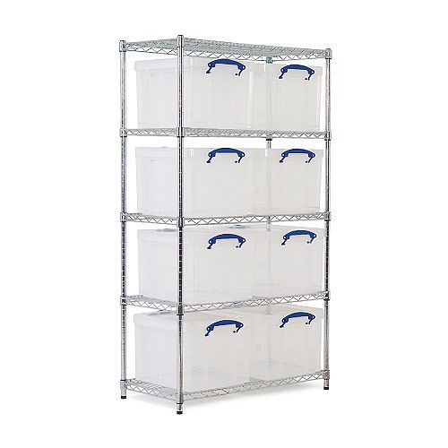 chrome shelving