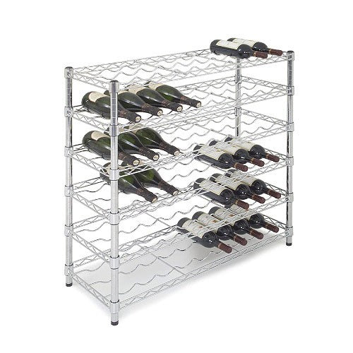 Chrome Wire Wine Rack 2