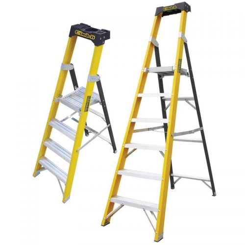 Fibreglass Ladder Platform Folding Steps