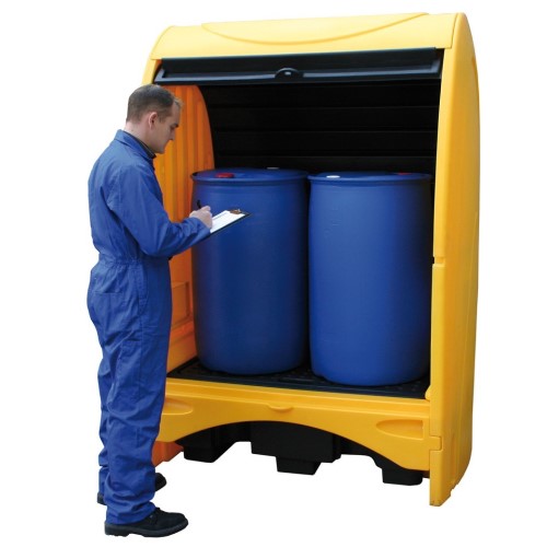 Covered Drum Storage System