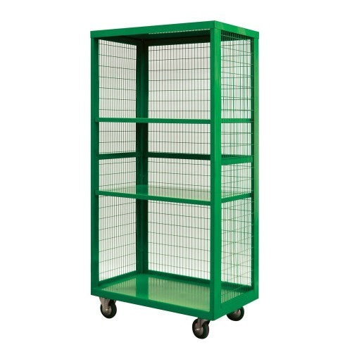 Green Roll Cage with Open Front