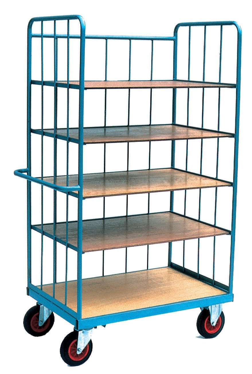 Distribution Trolley with Loose Shelves