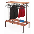 double sided cloakroom unit with hangers