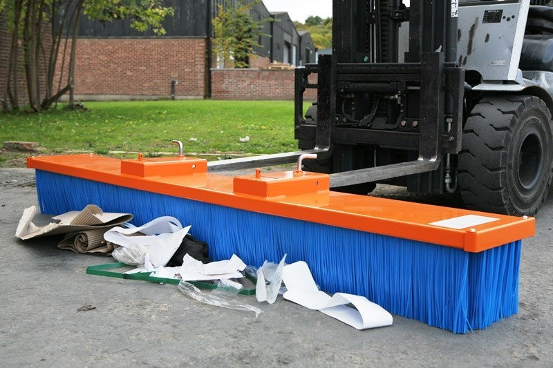 Forklift Brush and Magnet - Heavy Duty