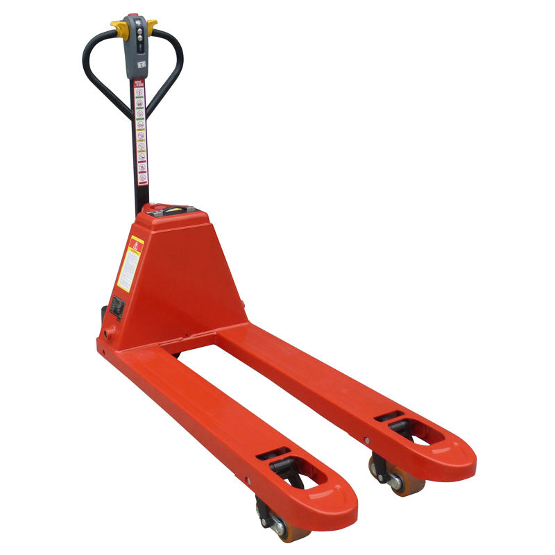 fully powered pallet truck front
