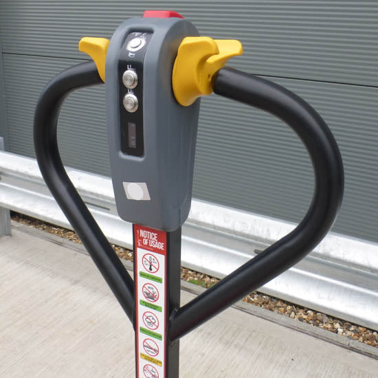 fully powered pallet truck handle
